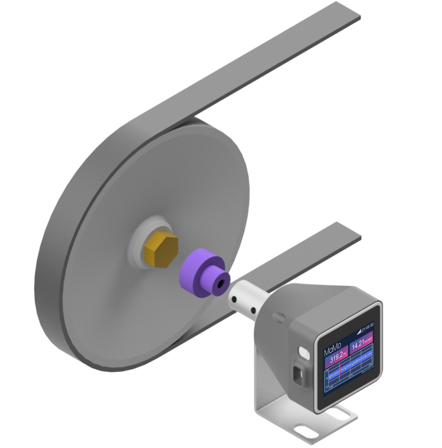Smart Encoder MaMo pro měření rychlosti výroby